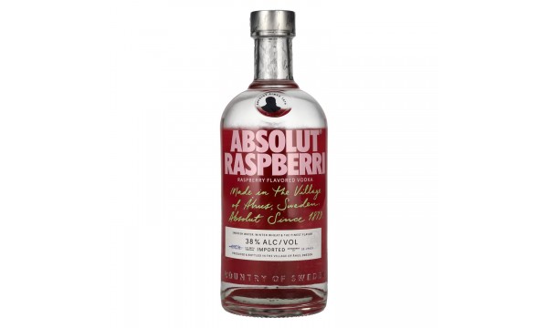 Absolut RASPBERRI Flavored Vodka 38% Vol. 0,7l