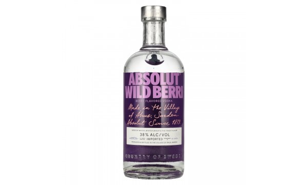 Absolut WILD BERRY Flavored Vodka 38% Vol. 0,7l