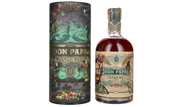 Don Papa BAROKO Limited Edition Harvest Canister 40% Vol. 0,7l dovanų dėžutėje