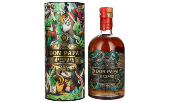 Don Papa MASSKARA Street Art Limited Edition 40% Vol. 0,7l dovanų dėžutėje