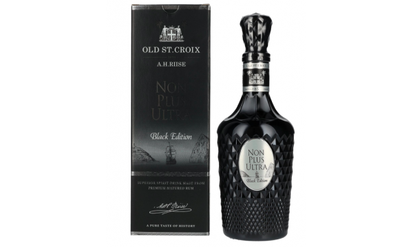 Old St. Croix A.H. Riise NON PLUS ULTRA Black Edition Superior Spirit Drink 42% Vol. 0,7l dovanų dėžutėje