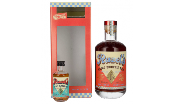 Razel's Choco Brownie Spirit Drink 38,1% Vol. 0,5l dėžutėje su 0,05l miniatiūra