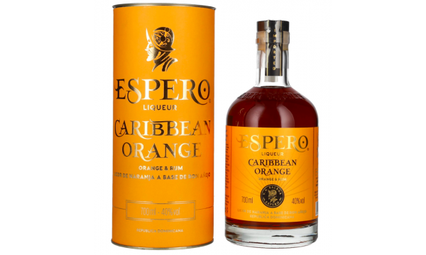Ron Espero CARIBBEAN ORANGE Liqueur 40% Vol. 0,7l dovanų dėžutėje