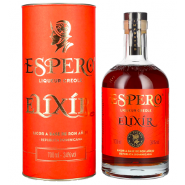 Ron Espero ELIXÍR Liqueur Creole 34% Vol. 0,7l dovanų dėžutėje