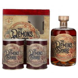 The Demon's Share 6 Years Old Spirit Drink 40% Vol. 0,7l dovanų dėžutėje su 2 skardinėmis