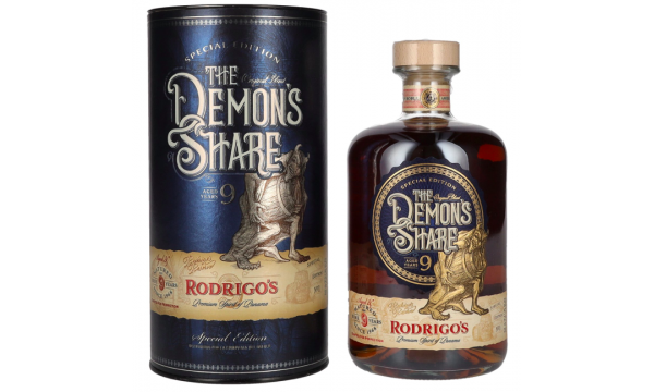 The Demon's Share 9 Years Old Rodrigo's Reserve Special Edition No. 1 40% Vol. 0,7l dovanų dėžutėje