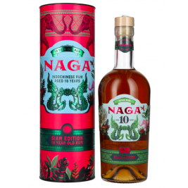 Naga 10 Years Old Indochinese Rum SIAM EDITION 40% Vol. 0,7l dovanų dėžutėje