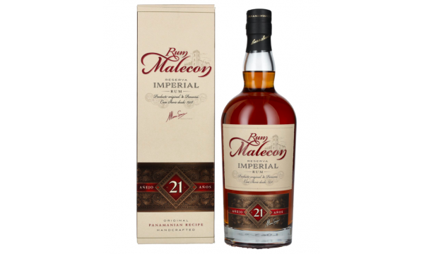 Rum Malecon Añejo 21 Años Reserva Imperial 40% Vol. 0,7l dovanų dėžutėje