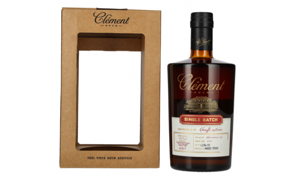 Clément Rhum Chauffe Extrême Single Batch 46,7% Vol. 0,5l dovanų dėžutėje 