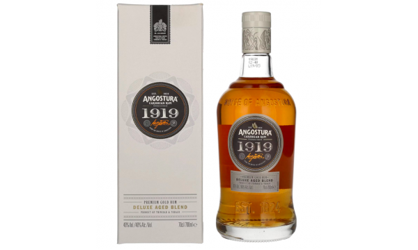 Angostura 1919 Premium Gold Rum Deluxe Aged Blend 40% Vol. 0,7l dovanų dėžutėje