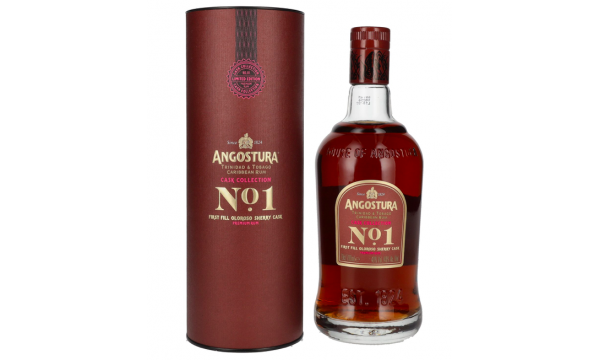 Angostura No. 1 CASK COLLECTION First Fill Oloroso Sherry Cask Premium Rum 40% Vol. 0,7l dovanų dėžutėje