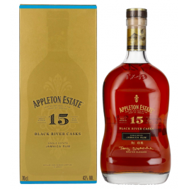Appleton Estate 15 Years Old BLACK RIVER CASKS Jamaica Rum 43% Vol. 0,7l dovanų dėžutėje