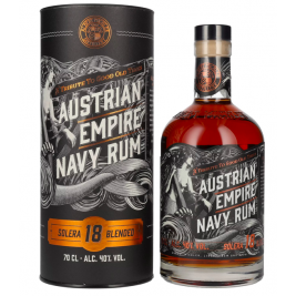 Austrian Empire Navy Rum 18 Solera Blended 40% Vol. 0,7l dovanų dėžutėje