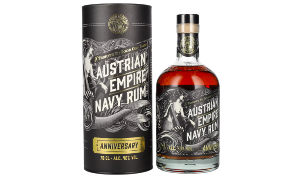 Austrian Empire Navy Rum ANNIVERSARY 40% Vol. 0,7l dovanų dėžutėje