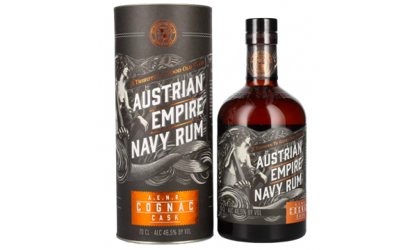 Austrian Empire Navy Rum COGNAC CASK 46,5% Vol. 0,7l dovanų dėžutėje