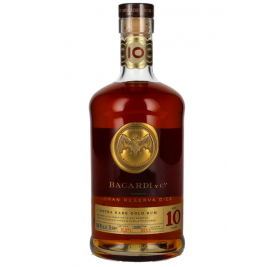 Bacardi 10 Años Gran Reserva Diez Extra Rare Gold Rum 40% Vol. 0,7l