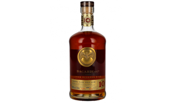 Bacardi 10 Años Gran Reserva Diez Extra Rare Gold Rum 40% Vol. 0,7l