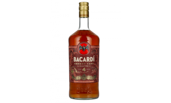 Bacardi 4 Years Old SHERRY CASK CUATRO Gold Rum 40% Vol. 1l
