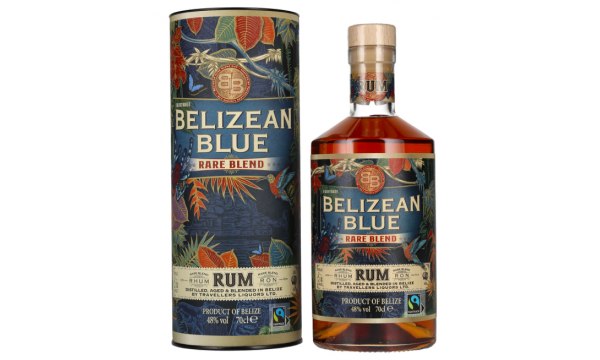 Belizean Blue RARE BLEND Rum 48% Vol. 0,7l dovanų dėžutėje