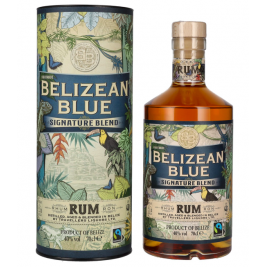 Belizean Blue SIGNATURE BLEND Rum 40% Vol. 0,7l dovanų dėžutėje
