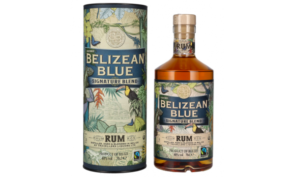 Belizean Blue SIGNATURE BLEND Rum 40% Vol. 0,7l dovanų dėžutėje