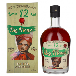 Big Mama 12 Years Old Rum Demerara Porto Finished 40% Vol. 0,7l dovanų dėžutėje