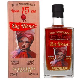 Big Mama 15 Years Old Rum Demerara Sauternes Finished 2004 40% Vol. 0,7l dovanų dėžutėje