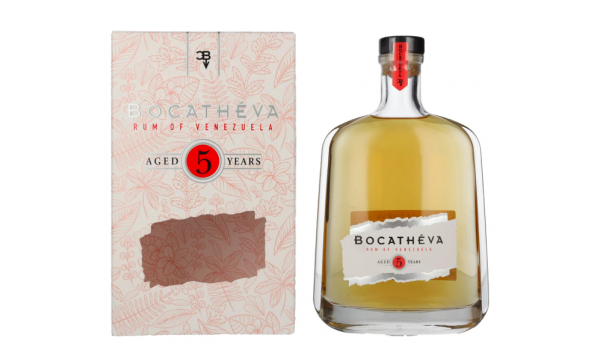 Bocathéva 5 Years Old Ron de Venezuela 45% Vol. 0,7l dovanų dėžutėje