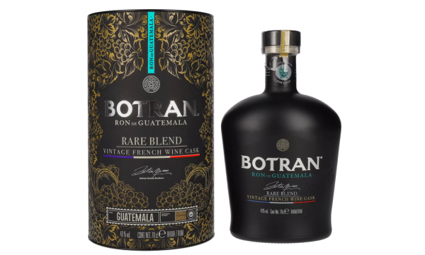 Botran Ron RARE BLEND Vintage French Wine Cask 40% Vol. 0,7l dovanų dėžutėje