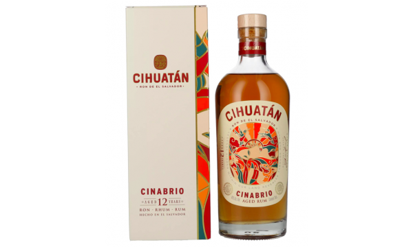 Cihuatán 12 Years CINABRIO Rum El Salvador 40% Vol. 0,7l dovanų dėžutėje
