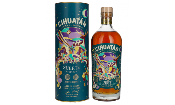 Cihuatán SUERTE Rum El Salvador Limited Edition 2023 44,2% Vol. 0,7l dovanų dėžutėje