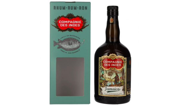 Compagnie des Indes Jamaica Rum 5 ans 43% Vol. 0,7l dovanų dėžutėje