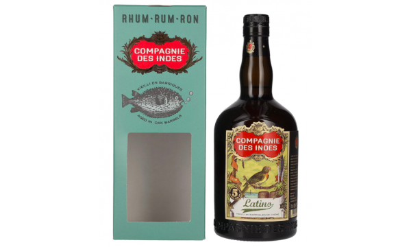 Compagnie des Indes Latino Rum 5 ans 40% Vol. 0,7l dovanų dėžutėje