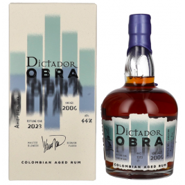 Dictador OBRA VINTAGE 17 Years Old AMERICAN OAK CASK Rum 2006 44% Vol. 0,7l dovanų dėžutėje