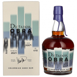 Dictador OBRA VINTAGE 18 Years Old AMERICAN OAK CASK Rum 2005 41% Vol. 0,7l dovanų dėžutėje
