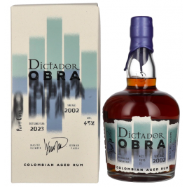 Dictador OBRA VINTAGE 21 Years Old PORT CASK Rum 2002 45% Vol. 0,7l dovanų dėžutėje