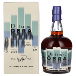 Dictador OBRA VINTAGE 23 Years Old PORT CASK Rum 2000 42% Vol. 0,7l dovanų dėžutėje