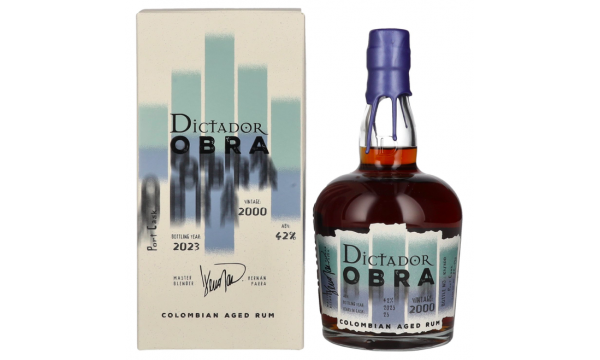Dictador OBRA VINTAGE 23 Years Old PORT CASK Rum 2000 42% Vol. 0,7l dovanų dėžutėje