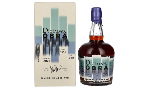 Dictador OBRA VINTAGE 24 Years Old AMERICAN OAK CASK Rum 1999 43% Vol. 0,7l dovanų dėžutėje
