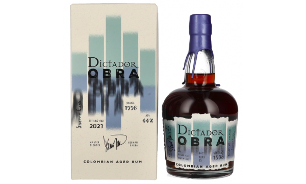 Dictador OBRA VINTAGE 25 Years Old SHERRY CASK Rum 1998 44% Vol. 0,7l dovanų dėžutėje