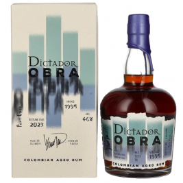 Dictador OBRA VINTAGE 28 Years Old PORT CASK Rum 1995 46% Vol. 0,7l dovanų dėžutėje