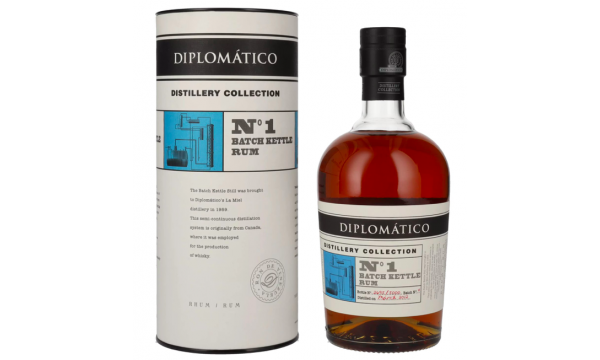 Diplomático Distillery Collection N° 1 BATCH KETTLE Rum 47% Vol. 0,7l dovanų dėžutėje