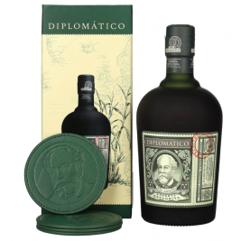Diplomático RESERVA EXCLUSIVA Ron Antiguo 40% Vol. 0,7l dovanų dėžutėje su padėkliukais