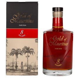 Gold of Mauritius 8 Solera Dark Rum 40% Vol. 0,7l dovanų dėžutėje
