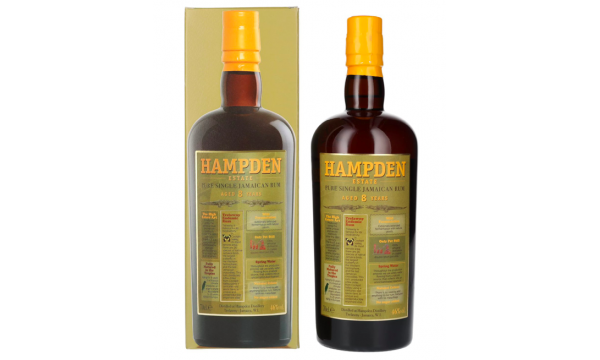 Hampden Estate 8 Years Old Pure Single Jamaican Rum 46% Vol. 0,7l dovanų dėžutėje
