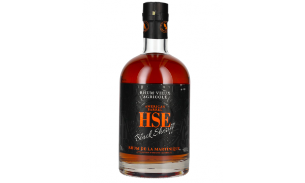 HSE Rhum Vieux Agricole BLACK SHERIFF American Barrel 40% Vol. 0,7l