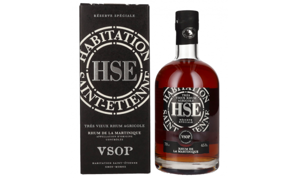 HSE Très Vieux Rhum Agricole VSOP 45% Vol. 0,7l dovanų dėžutėje
