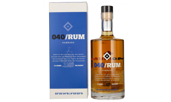 HSV 040 Hamburg Rum 40% Vol. 0,5l dovanų dėžutėje