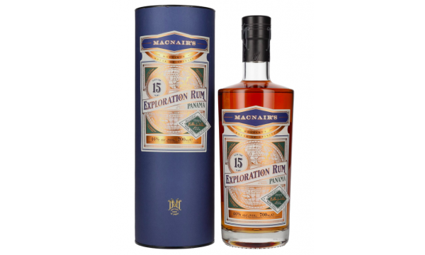MacNair's 15 Years Old Exploration Rum Panama 46% Vol. 0,7l dovanų dėžutėje