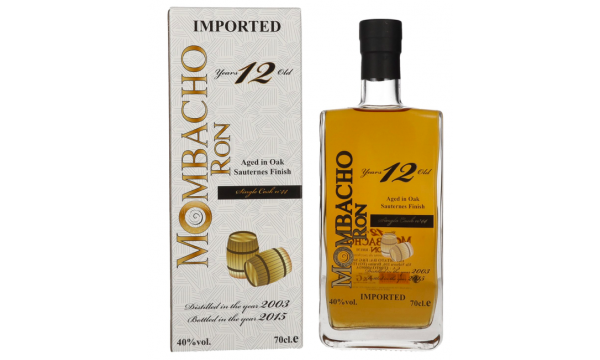 Mombacho Ron 12 Years Old Sauternes Finish 40% Vol. 0,7l dovanų dėžutėje 